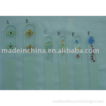 Glass Nail Files with rhinestones